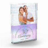 Bloc Photo 30e Mariage Pearl Anniversaire Élégant (Gauche)