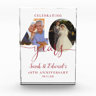 Bloc Photo 40e anniversaire du Mariage moderne Ruby 2