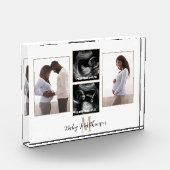 Bloc Photo 4 photo Collage Monogramme Maternité initiale (Gauche)