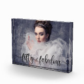 Bloc Photo 50 et Fabulous rose 50e anniversaire cadeau (Droite)