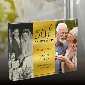 Bloc Photo 50e anniversaire de mariage Golden Anniversary 2