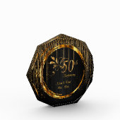 Bloc Photo 50e Anniversaire du Mariage Lumière Star d'or (Gauche)