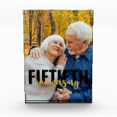 Bloc Photo 50e anniversaire Superposition de la typographie (Devant)