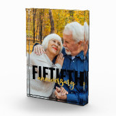 Bloc Photo 50e anniversaire Superposition de la typographie (Droite)