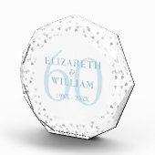 Bloc Photo 60e Mariage Diamond Anniversaire Coeurs Confetti (Droite)