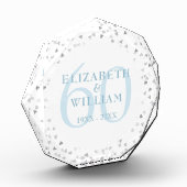 Bloc Photo 60e Mariage Diamond Anniversaire Coeurs Confetti (Gauche)