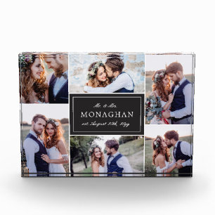 Bloc Photo 6 noir du collage de photo