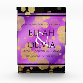 Bloc Photo 6e 33e 47e 48e anniversaire du Mariage Améthyste (Devant)