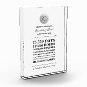 Bloc Photo 70e anniversaire du Mariage Plaque cadeau personna (Gauche)