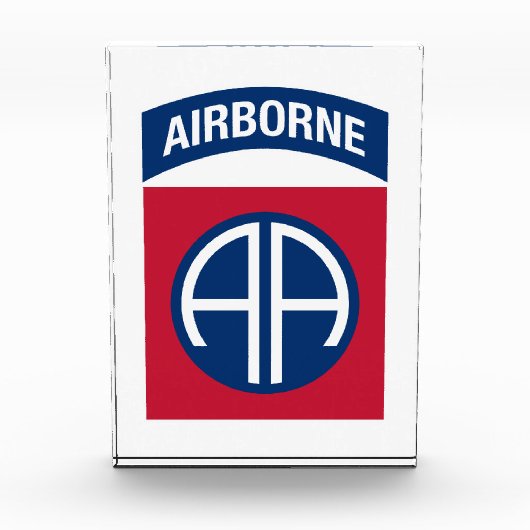 Bloc Photo 82e division aéroportée Insignia (Devant)