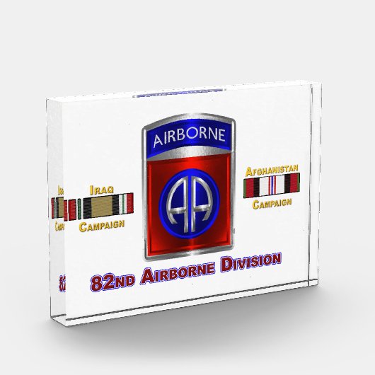Bloc Photo 82e division aéroportée Iraq Afghanistan Vétéran (Gauche)