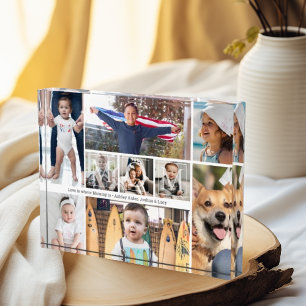 Bloc Photo 9 Pic Collage Aimez-vous Maman Noms d'enfants