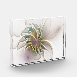 Bloc Photo A colorful fractal ornament. Abstract Flower art