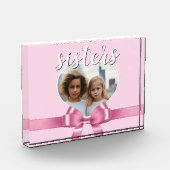 Bloc Photo A personalized heart template - sisters (Gauche)