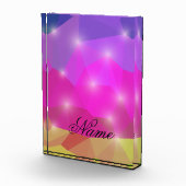 Bloc Photo Abstract Geometric Crystal Mosaic in Pink (Droite)