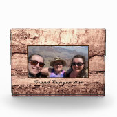 Bloc Photo abstrait brûlé sienne marbre granit personnalisé (Devant)