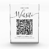 Bloc Photo Acheter notre site Web QR Code Entreprise Nom (Devant)