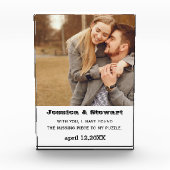 Bloc photo acrylique | Couples Relation Cadeau (Devant)