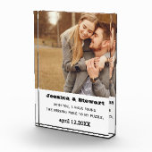 Bloc photo acrylique | Couples Relation Cadeau (Droite)