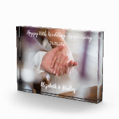 Bloc photo acrylique personnalisé du 18e anniversa (Droite)