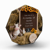 Bloc Photo Adorable faire-part de grossesse à la campagne (Gauche)