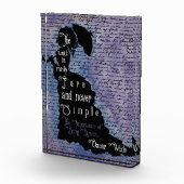 Bloc Photo Affiche de silhouette de citation d'Oscar Wilde (Droite)