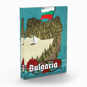 Bloc Photo Affiche de voyage vintage Bulgarie