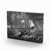 Bloc Photo Affiche du navire géant du calmar de Kraken (Droite)