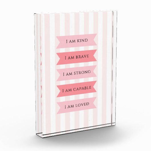Bloc Photo Affirmations Pastel Pink (Gauche)