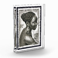 Afrique art voyage Français "timbre postal"