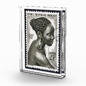 Bloc Photo Afrique art voyage Français "timbre postal" (Droite)