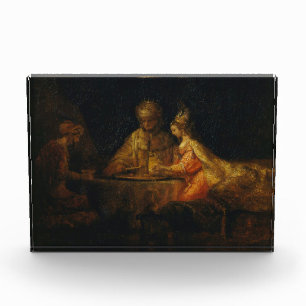 Bloc Photo Ahasuerus Haman Esther Rembrandt Biblique Baroque