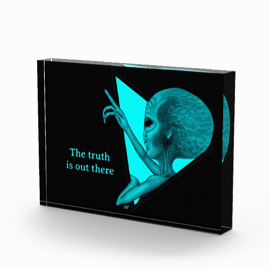 Bloc Photo Alien gris, la vérité est là (Droite)