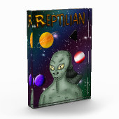 Bloc Photo Alien reptilien avec l'espace extra-atmosphérique (Gauche)