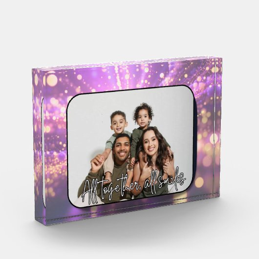 Bloc Photo All Together All Smiles Custom Photo Block (Gauche)