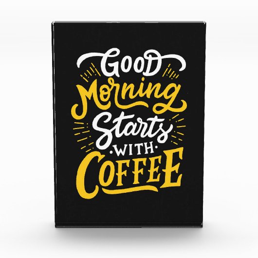 Bloc Photo Amateur De Café Good Morning Commence Avec Café (Devant)