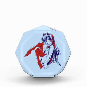 Bloc Photo Américain Manga Neko Catgirl Kawaii Anime