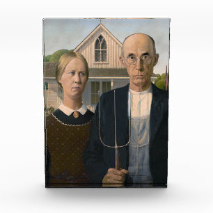 Bloc Photo American Gothic : Vie rurale pauvre paysan