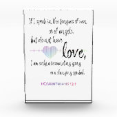 Bloc Photo Amour 1 Corinthiens 13:1 (Devant)