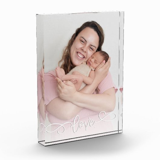 Bloc Photo Amour de superposition de script personnalisé (Gauche)