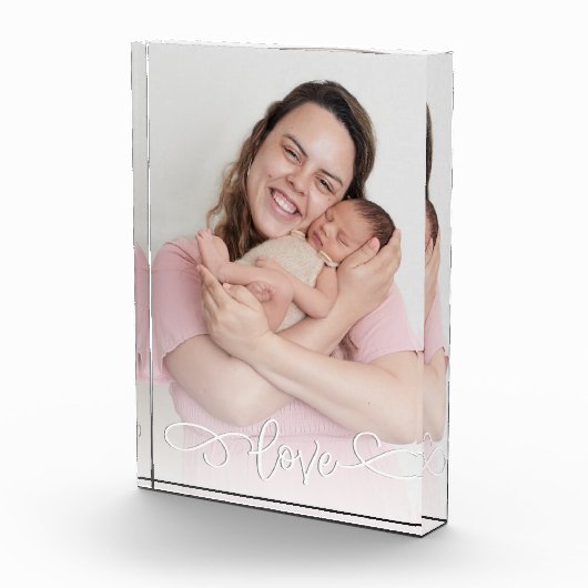 Bloc Photo Amour de superposition de script personnalisé (Droite)