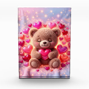 Bloc photo amour Teddy brillant 💖Bloc photo