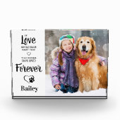 Bloc Photo Amoureux des chiens commémoratif pour animaux de c (Devant)
