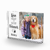 Bloc Photo Amoureux des chiens commémoratif pour animaux de c (Droite)
