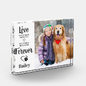 Bloc Photo Amoureux des chiens commémoratif pour animaux de c (Gauche)