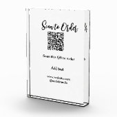 Bloc Photo Analyser pour commander analyser le code QR ajoute (Droite)