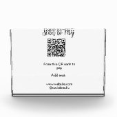 Bloc Photo Analyser pour payer scanner code QR ajouter des dé (Devant)