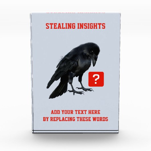 Bloc Photo Analyste en intelligence d'affaires Custom Crow (Devant)