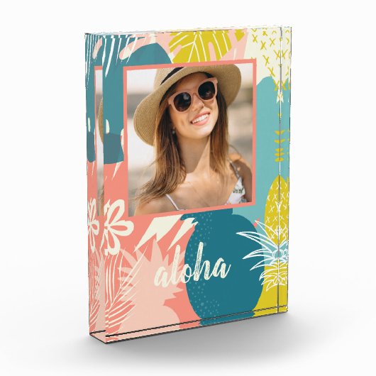 Bloc Photo Ananas tropical (Gauche)