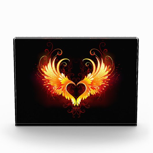 Bloc Photo Angel Fire Heart with Wings (Devant)